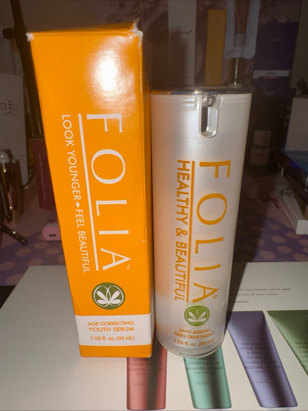 Healthy & Beautiful Anti-Aging Youth Serum — White & Orange
